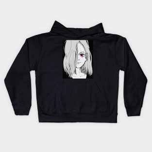 Portrait girl Kids Hoodie